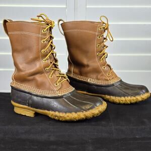 LL BEAN Womens Maine Hunting Shoe Gum Shoe Duck Boots Size 7 LM